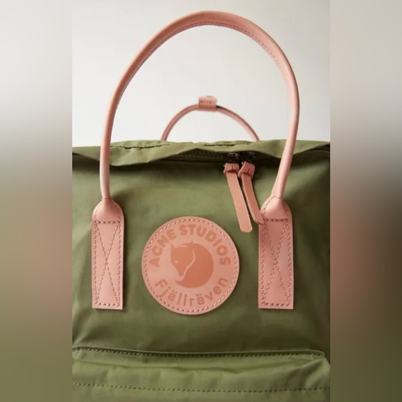 Limited Acne Studios x Fjallraven Kanken backpack, Olive Green - Picture 7 of 11